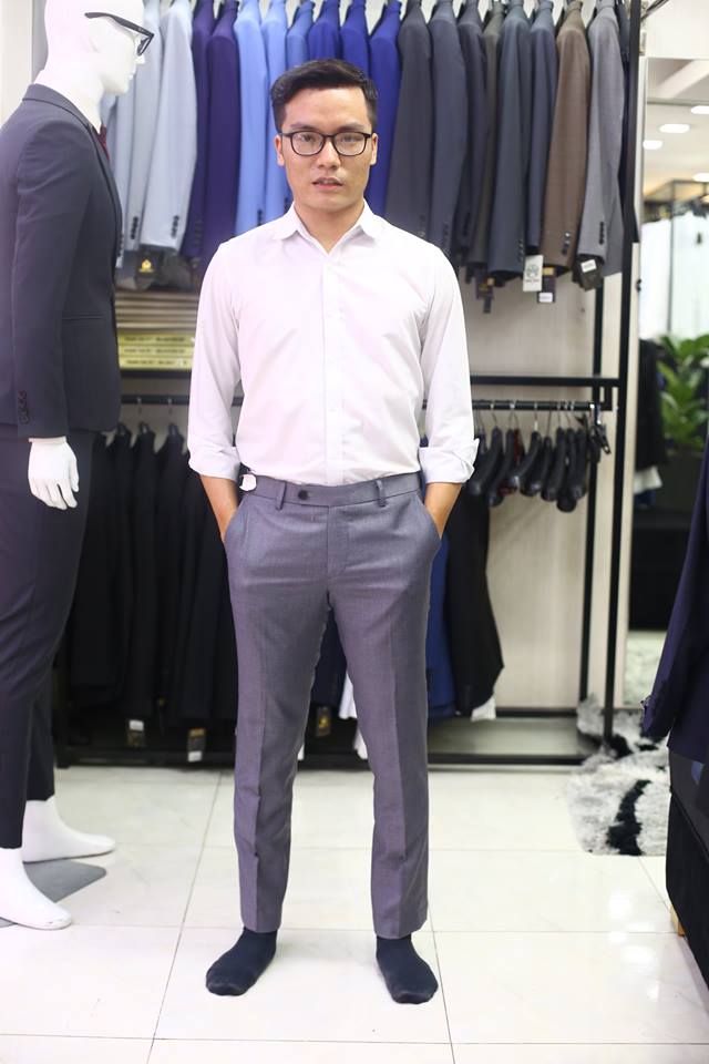 Quần tây nam xám